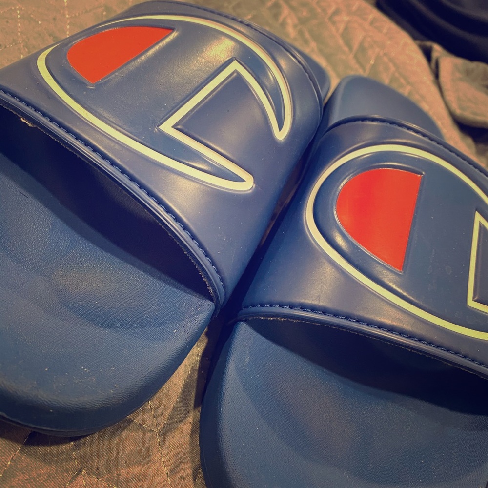 Blue Champion Slides